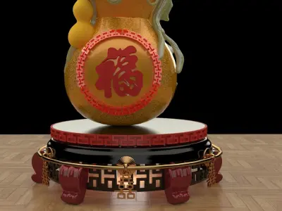 Chinese  gourd  3D model