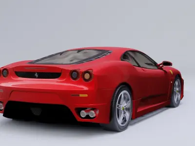 Ferrari F430 model in Blender 3D 3D model