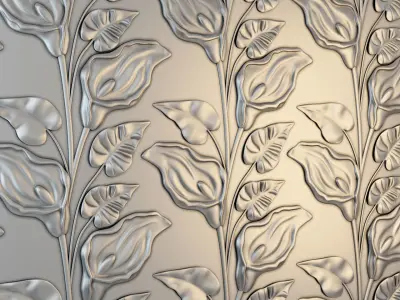 3d Wall 02 Calla 3D model