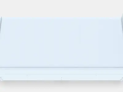 SLAKT Bed frame with drawer bed  storage space Low-poly 3D model