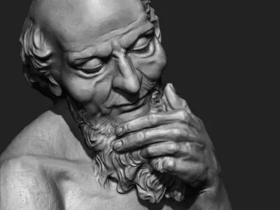 Saint jerome Character Sculpture Zbrush 2019 HighPoly 3D model
