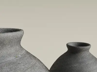 Seramic Spherical Vase 3D Model Low-poly 3D model