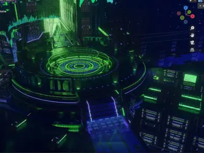 Diamond Hands GameStop Server Room - 3D Weekly 3D model