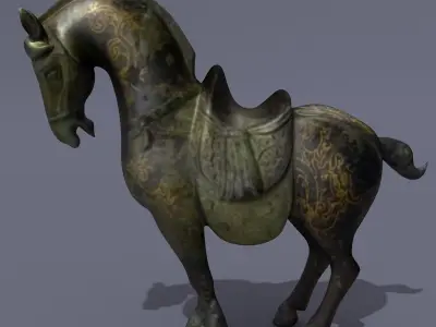 Horse Statuettes Collection volume 4 3D model