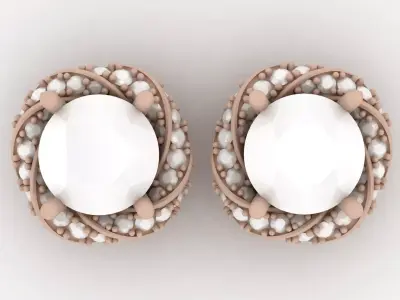 Luxury Earring 005 - Vortex Earring 3D print model