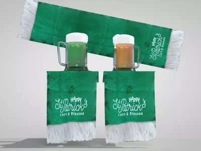 St Patrick Table Decoration 3D Model 3D model