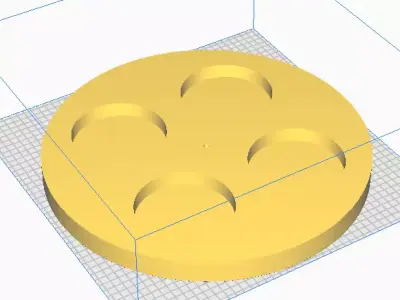 QUAD MAGNET HOLDER 3D print model