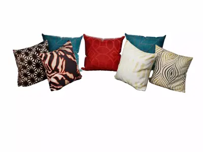 pillow collection 3D model