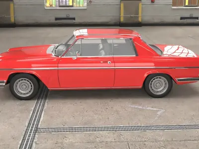 1968-1975 model Mercedes Benz W114 C 280 Coupe 3D model