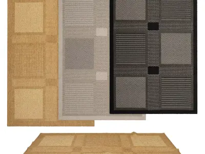 Rugs No 9 Low-poly 3D model