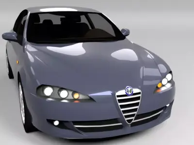 ALFA ROMEO 147 LOWPOLY Low-poly 3D model