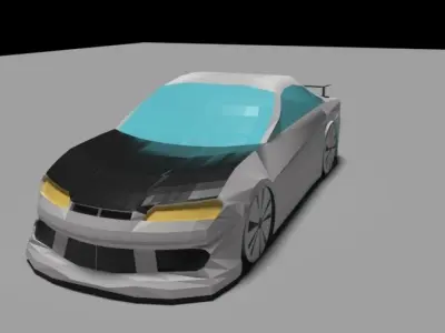 LOW POLY Nissan Silvia S15 for 3ds max Low-poly 3D model