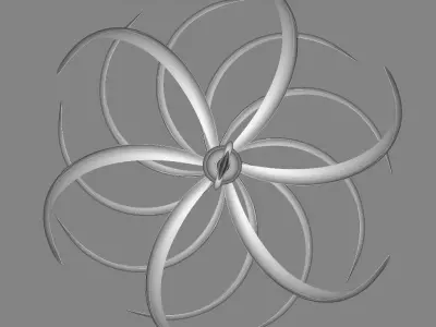 Basford Waves in Motion Wind Rotator 3D model