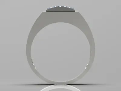 gold man ring mr0208 3D print model