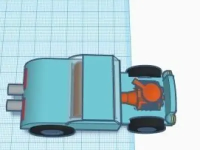 30s Hot Rod Coupe 3D model