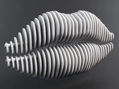 Lips Wall Decor Free 3D model