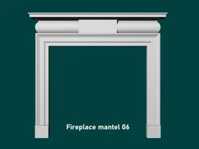 Georgian style fireplaces series No6 3D model