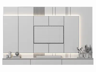 156 tvwall 156 3D model