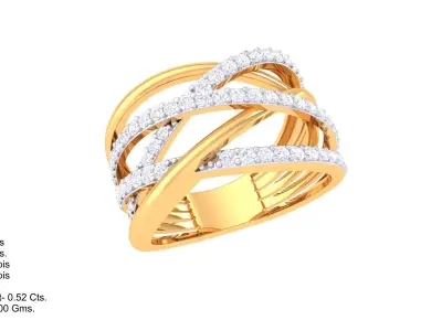 Diamond Ring 3D print model 13