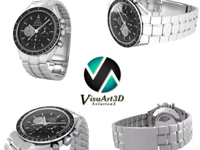 Omega Speedmaster Apollo edition 3D model