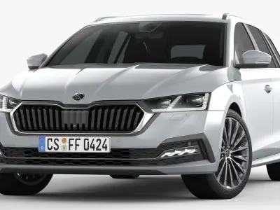 Skoda Octavia Combi 2020 3D model