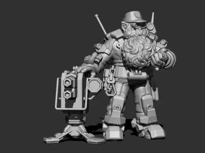 Deep Rock Galactic Engineer class 3D print model