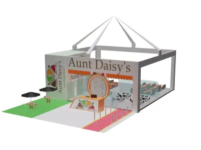 Trade Booth Restaurant  3D model