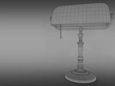 The bankers lamp 3D model