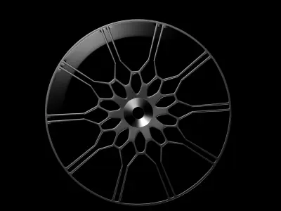 wheel chrome Free 3D model