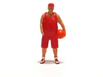Figure Waluyo Holding a Basketball 164-Scale 3D print model