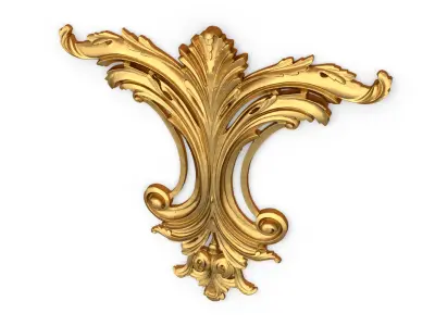 Classic decor ornament carved 08 3D model