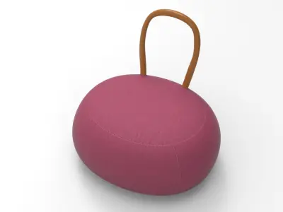 Baly Pouf Low-poly 3D model