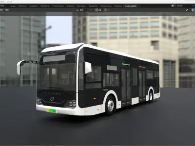 yutong U10 3dbus  3D model