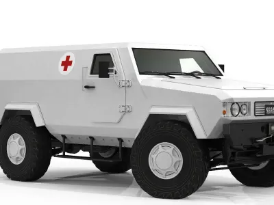 KOZAK ambulance vehicle 3D model