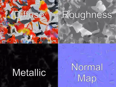 Ultra-Modern Sports Sneaker Dynamic Lines model pack Low-poly 3D model