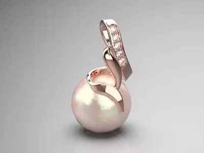 pearl jewelry pendant pp0053 3D print model