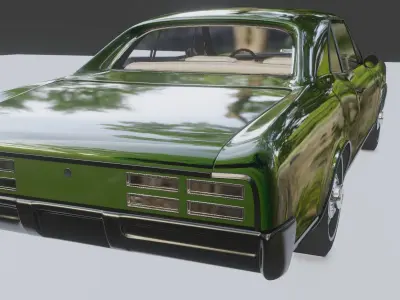 Muscle Car Late 1960s Era 3D model
