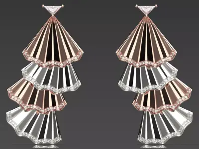 luxury jewelry earring je0103 3D print model