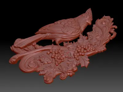 Red Cardinal 3D print model