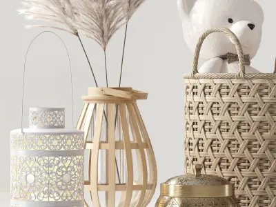 Decorative set 3D model 34