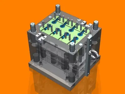 detergent cap mold 3D print model