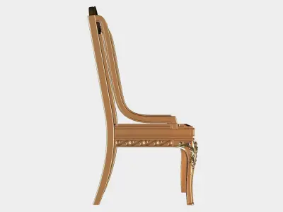 Carved chair for cnc 17 3D model