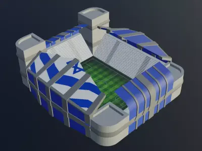 Football Stadium - Israel Low-poly 3D model