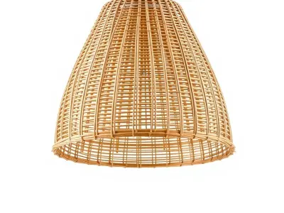 Wicker Pendant Light Model Pack for Interior Design Visualiza... Low-poly 3D model