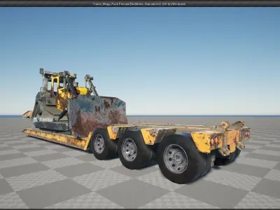 Trailer Pack - Unreal Engine Low-poly 3D model