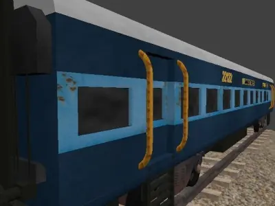 Indian 3rd AC Coach Model 3D model
