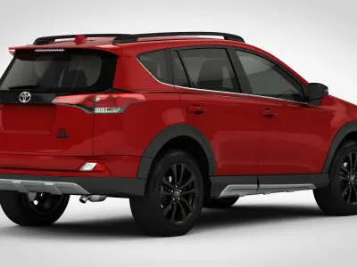 Toyota RAV4 Adventure 2018 detailed interior 3D model