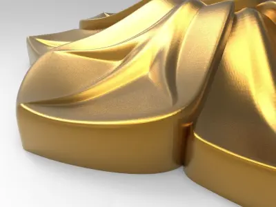 decorative rosette 3D model get