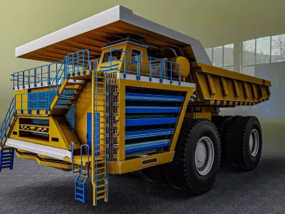 world bigest truck  belaz 75710  3D model