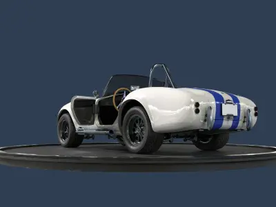 Shelby Cobra 427 Low-poly 3D model